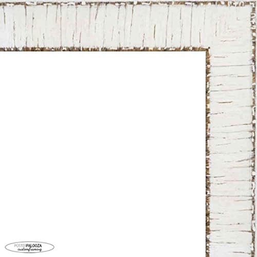 פוסטר פאלווזה 9x11 מסגרת תמונה עץ כפרי כפרי לבנה עם אקריליק UV, גיבוי לוח קצף וחומרה