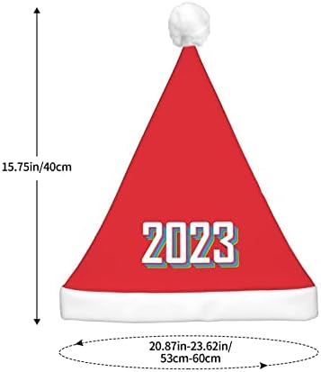 שנה טובה 2023 חג המולד כובע עם הוביל אור חידוש למבוגרים סנטה כובעי חג המולד חג מסיבת קישוטים