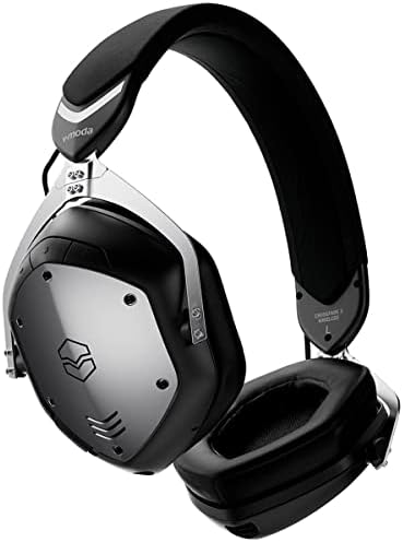 V-Moda Crossfade 3 אוזניות אוזניים אלחוטיות, צרור עם מיקרופון בומפרו, שחור אקדח