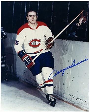 ז'אק למיר חתום על מונטריאול קנדינס 8 x 10 צילום - 70643 - תמונות NHL עם חתימה
