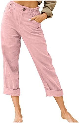 מכנסיים חמודים לנשים טרנדיות מכנסיים מכנסיים אחוריים המותניים האלסטי