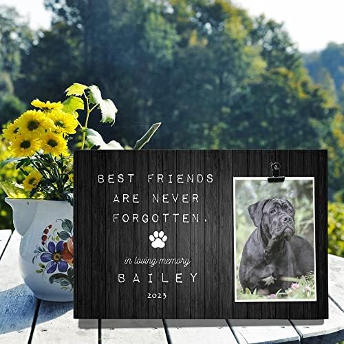 החברים הכי טובים הם לא נשכח, ב לאהוב זיכרון קיין קורסו כלב אישית כלב זיכרון תמונה קליפ מסגרת, כלב אהדה מתנה,