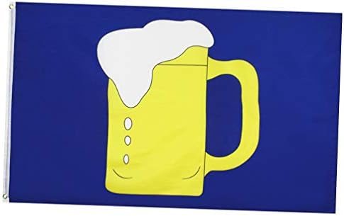 דגל בירה ספל בירה ספל בירה ב. מ. מ. שירות פרסום עסקים דגלים עם שתי לולאות פליז לבר מסיבת פסטיבל הבית