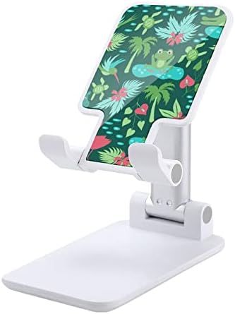 ג'ונגל טרופי מצחיק שולחן עבודה מתקפל מחזיק טלפון סלולרי נייד אביזרי שולחן מעמד מתכווננים