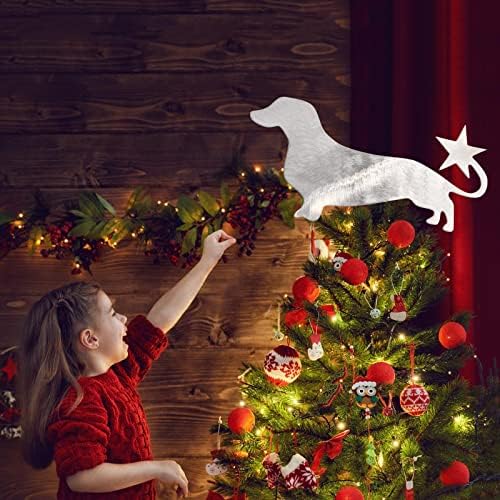 עץ חג המולד לחיות מחמד טופר קישוט טופר עץ חג המולד עם קישוטים למסיבות כוכבים למבוגרים