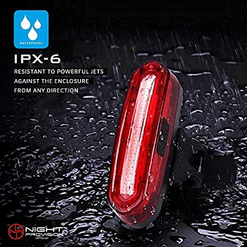 NP מתן לילה DUO-120 סטרוב אדום/לבן אחורי אחורי אור אופניים אור USB נטען אורות LED נטענים PSR-120