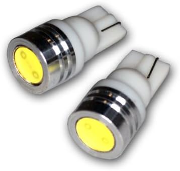 TUNINGPROS LED-T10-WHP1 T10 LED נורות LED, סט 2-PC של LED HIGH LED 2-PC