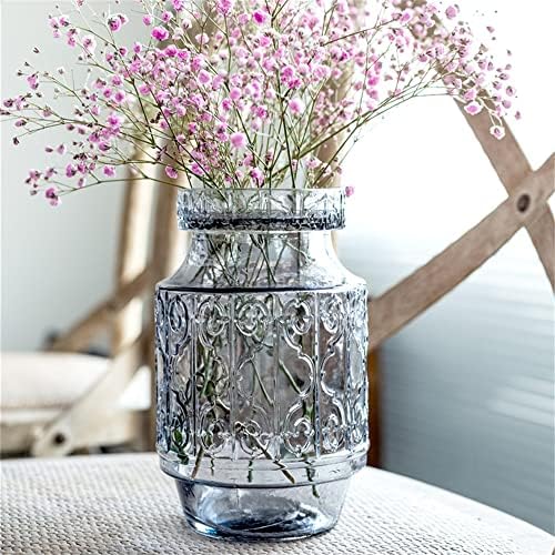 Douya REAMEREDER RETRO סלון שולחן שולחן שולחן פרח בקבוק זכוכית מים צמח פרח יבש אביזרים ביתיים