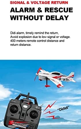 FlyColor Qidi-550 3D RC מטוס מטוס פעלולים תלויים מקשים אחד עם בקרת טיסה עמידה ברוח למתחילים ומנוסים