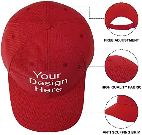 כובע בייסבול בהתאמה אישית כובע מותאם אישית עם טקסט התמונות שלך כובעי משאיות מתכווננים כובע שיא שמש לגברים