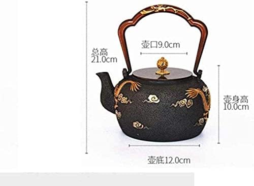 סט תה יצוק פשוט ויצירתי ערכות תה ברזל יצוק סאנגיונג משחק חרוז