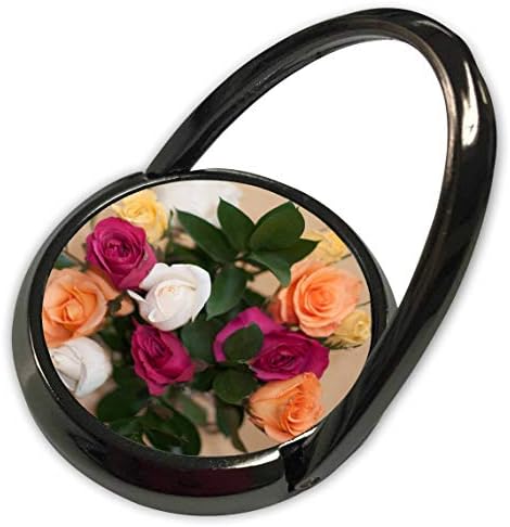 3 דרוז ג'וס פוסטוגרפיה - ורדים - זר ורדים מדהים בצבע ורוד ואפרסק עם לבן וירוק - טבעת טלפון