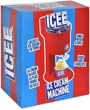 ISCRAM מקורי ICEE מותג ICEE בגודל דלפק בבית יצרנית קרח מגולחת, אדום קלאסי