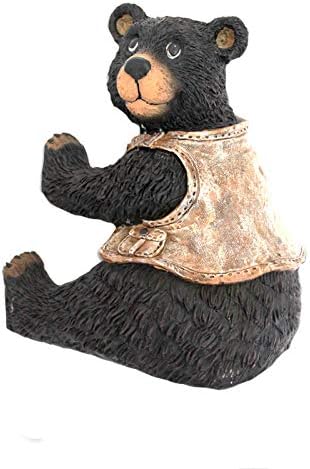 פסל ופסלונים שרף חדש מחזיק טואלט דוב חמוד מחזיקי מגבות יצירתיים מחזיקי שירותים חיה train