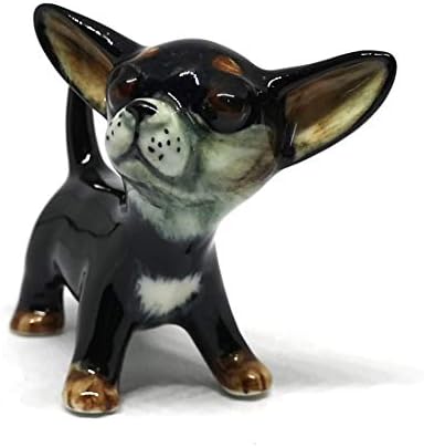 זואוקאפט קרמיקה צ'יוואווה כלב פסלון צבוע מיניאטורות מצוירות במתנות מותאמות אישית אספנות