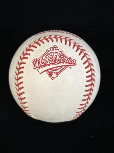 ג'ון ווטלנד נ.ב. 9:10 חתום רשמי 1996 בייסבול סדרת העולם עם הולוגרמה - כדורי בייסבול עם חתימה