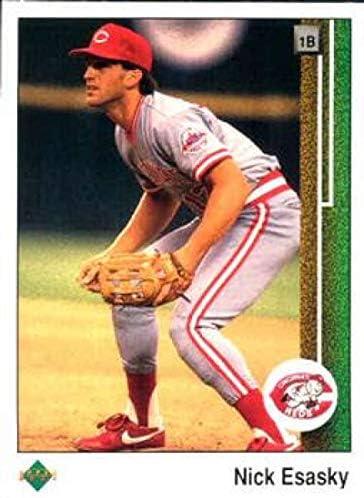 1989 בייסבול סיפון עליון 299 ניק אססי סינסינטי אדומים ראשונים UD MLB מסחר בכרטיס מסחר
