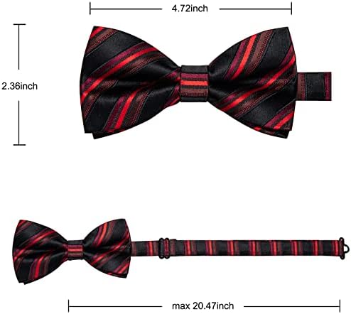עניבות שלך מראש קשור עניבות פרפר לגברים משי פייזלי פסים עניבת פרפר מסיבת חתונה עניבות פרפר