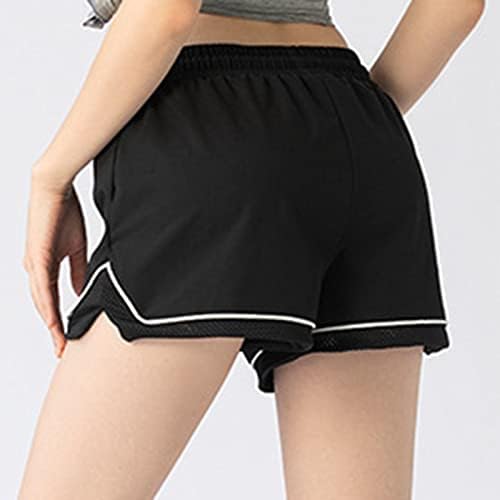 מכנסיים קצרים מהיר-יבש לנשים אימון קל משקל מכנסי ספורט קצרים סיבתי בקיץ המותניים המותניים הקצרים מכנסיים