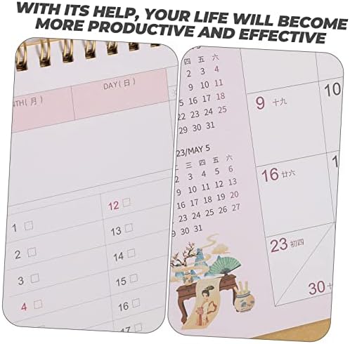 Bootoyard 2023 שנה של לוח השנה של לוח השנה של ארנב לוח השנה לוחות יומנים עומדים עמדת שולחן משרד