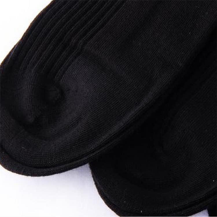 GKMjki 10 זוגות גרביים לגברים כותנה גרביים שחורות גרביים נוחות עבודה גרביים ארוכות זכר