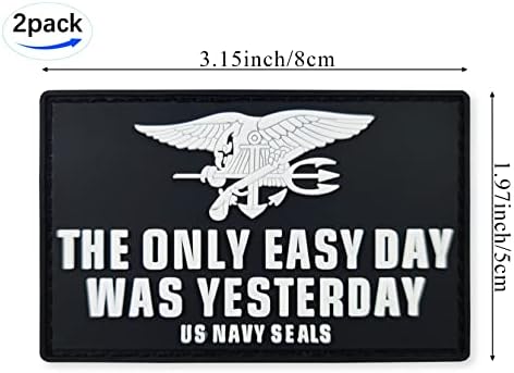 JBCD ארהב חיל הים של חיל הים טלאי דגל היום הקל היחיד היה אתמול תיקון טקטי - PVC גומי וו וולאה טלאי