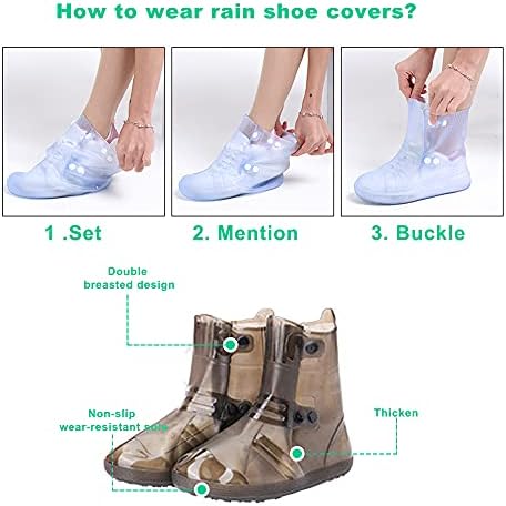 נעלי סיליקון לשימוש חוזר של Ruberpig מכסה מגפי גשם כיסוי לגברים ונשים רכיבה על אופניים חיצוניים טיולים