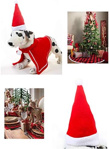 AMOSFUN מקסים לחג המולד חתול חיית מחמד כלב כף קייפ תחפושת לחיות מחמד בגדי קוספליי מצחיקים עבור ציוד מסיבות