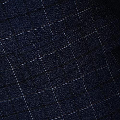 3 חלקים של Wemaliyzd 3 חלקים מרכז חליפה משובצת פורמלית מכנסי אפוד חזה יחיד