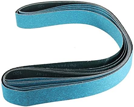 סדנת Xucus חגורות מלטש חלקי כלים סט ערכת ערכת 6 יחידות 120 זירקוניום חצץ כחול