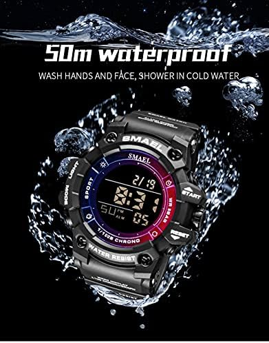 חדש גברים של ספורט שעונים עמיד למים זוהר שעוני יד למעלה יוקרה מותג צבאי דיגיטלי קוורץ שעון הכרונוגרף, לוח