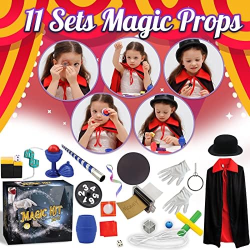 ערכת טריקים קסמים של Greceduck לילדים - להתחפש והעמיד פנים לשחק קוסם להתלבש דברים מהנים משחקים חיצוניים