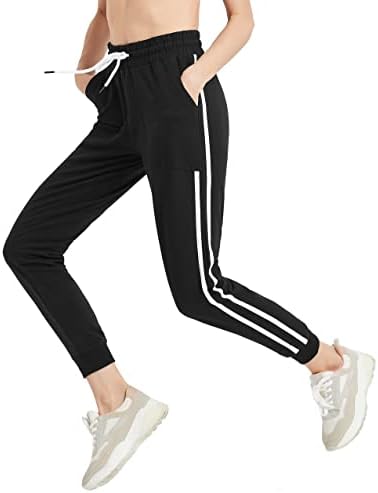 פסגת כוח נשים מכנסי טרנינג רצים עם כיסים בבאגי טרקלין אימון ריצה יוגה מכנסיים גבוהה מותן
