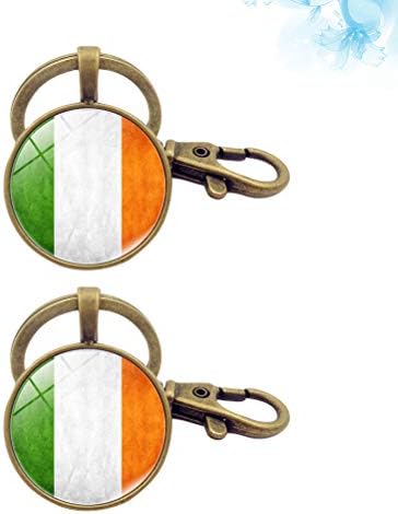 2 יחידות יצירתי דגל מחזיקי מפתחות ייחודי מפתח מחזיק מעודן מפתח טבעת מפתח קישוט מתנה קטנה עבור גברים