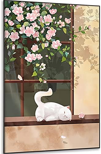 ערכות ציור יהלומים עשה זאת בעצמך 5 ד למבוגרים גודל גדול תרגיל מלא תפר צלב פסיפס חתול לבן ערכת אמנות מודרנית