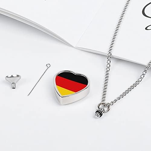 דגל של גרמניה לחיות מחמד שריפת גופות תכשיטי כד שרשרת עבור אפר מזכרת תליון עבור חתול כלב דיוקן מתנות