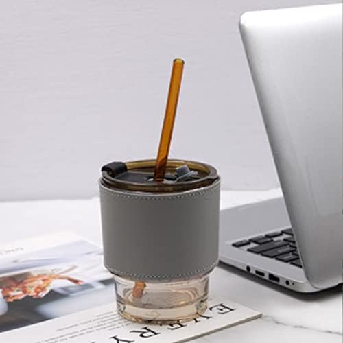 סמטל 6 יחידות עור קפה כוס שרוולים לשימוש חוזר זכוכית בקבוק ספל כוס שרוול