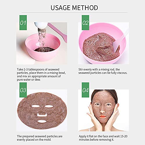 אצות תיקון להזין עור מסכת אבקה טבעי פנים טיפול פנים לחות 8.8 עוז