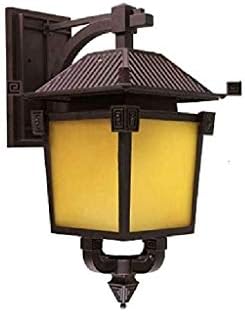 BBSJ זכוכית כפרי ברונזה מתקן חיצוני ， פנס אורות קיר חיצוניים מסורתיים פנס ， עבור בית חיצוני מרפסת