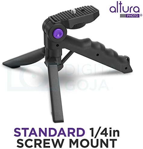 Altura Photo מיני חצובה למצלמה עם אחיזת אקדח, חצובה קטנה ניידת עבור DSLR ומצלמות נטולות מראה, מיני חצובה מעמד
