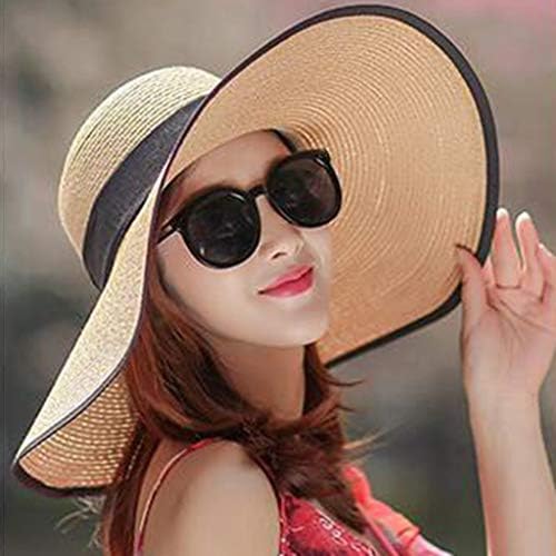 כובעי שוליים רחבים של נשים רחבים שופטים סאן מגן על חוף קיץ מתקפל כובע כובע קשת קשת קוטב קוטב כובעי מגן