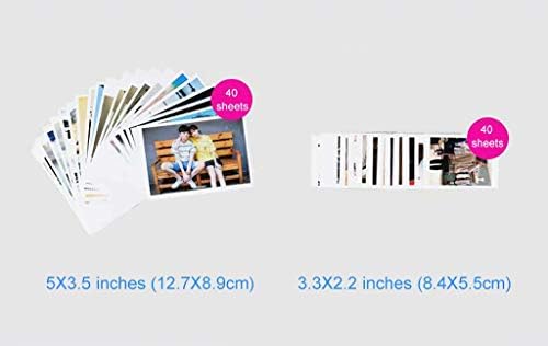 תיבת פיצוץ DIY אלבום צילום בעבודת יד 2.2x3.3 אינץ '40 גיליונות וגיליונות 5X3.5 אינץ