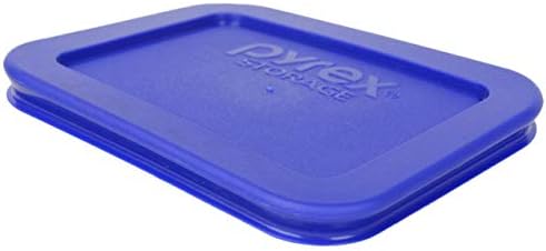 פיירקס 7213-מחשב 1.9 כוס קובלט כחול מלבן פלסטיק מזון אחסון מכסה, תוצרת ארה ב-2 מארז
