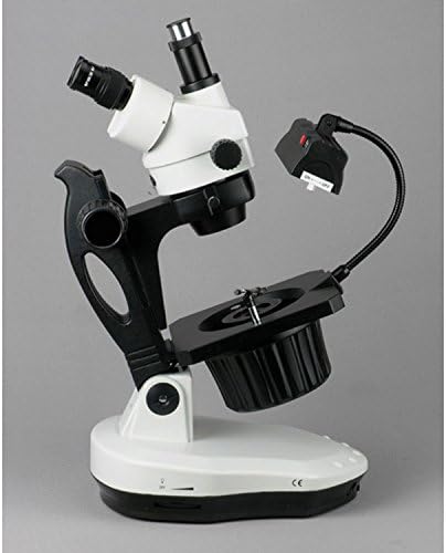 מיקרוסקופ זום סטריאו דיגיטלי של אמסקופ ג 'מ-400 הרץ-3 מ', עיניות פי 10, הגדלה פי 3.5 פי 90, 0.7