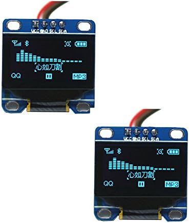 DIYMALL 0.96 אינץ 'מודול OLED כחול I2C IIC סידורי 128x64 LCD LED תצוגת LED עבור Arduino Micro: Bit