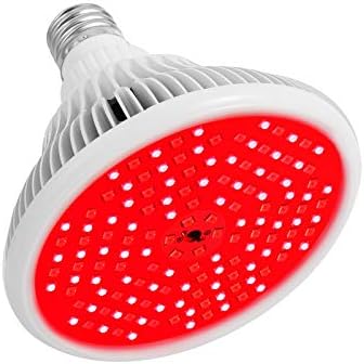 מנורת טיפול באור אדום עם כיסוי שקוף, Maineng 144 נוריות LED 660 ננומטר וכמעט אינפרא אדום 850 ננומטר אורות