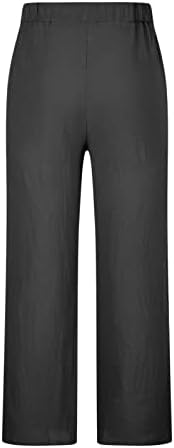 גברים של רופף רחב רגל מכנסיים פרפר מודפס שרוכים מקרית מכנסי טרנינג לגברים קיץ דק קומפי כותנה פשתן מכנסיים