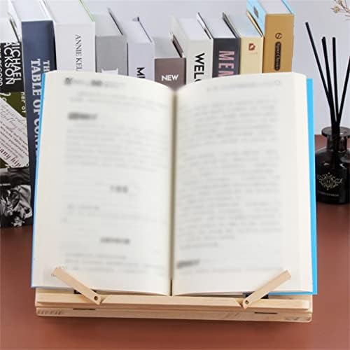 ספרים מתקפלים של FZZDP עמדת זווית עץ מתכווננת ספרייה מתכווננת תמיכה במחשב טאבלט מדף ספרים