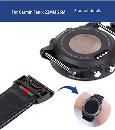 Czke for Garmin Quickfit Watch להקת 22 ממ ניילון פועית פס שעון