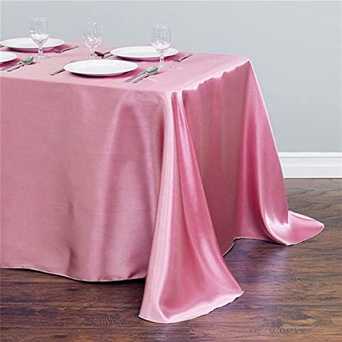 מלבן ZSFBIAO סאטן שולחן שולחן קישוט מסיבת חתונה לקישוט אירועי מסיבת מלונות אירועי שולחן שולחן טופר כיסוי